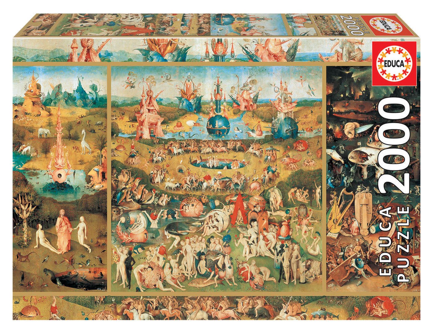Hieronymus Bosch - Gyönyörök kertje Educa 2000 darabos kirakó puzzle (ED - 18505) - puzzlegarden