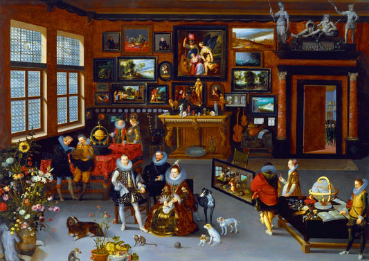 Hieronymus Francken II - Albert főherceg és Izabella főhercegné látogatása egy műteremben Bluebird 1000 darabos kirakó puzzle (BB - 60077) - puzzlegarden