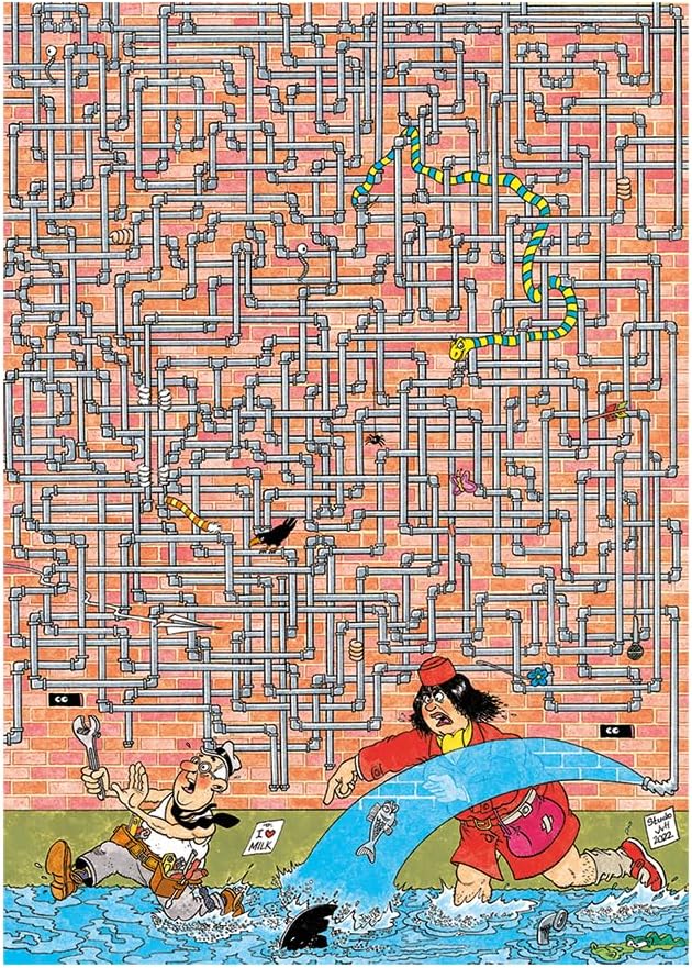 Hol a szivárgás? Jumbo 500 darabos kirakó puzzle (JU - 1110100031) - puzzlegarden
