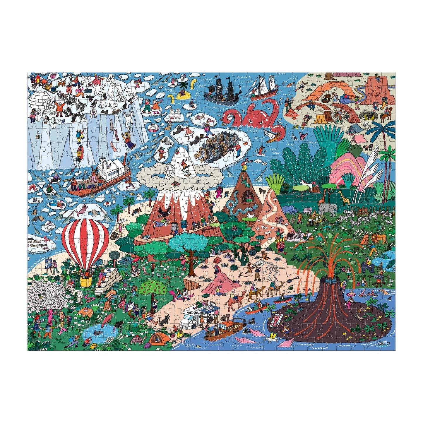 Hol van ________? Kíváncsi és távoli helyek Galison 500 darabos kirakó puzzle (GA - 9780735382275) - puzzlegarden