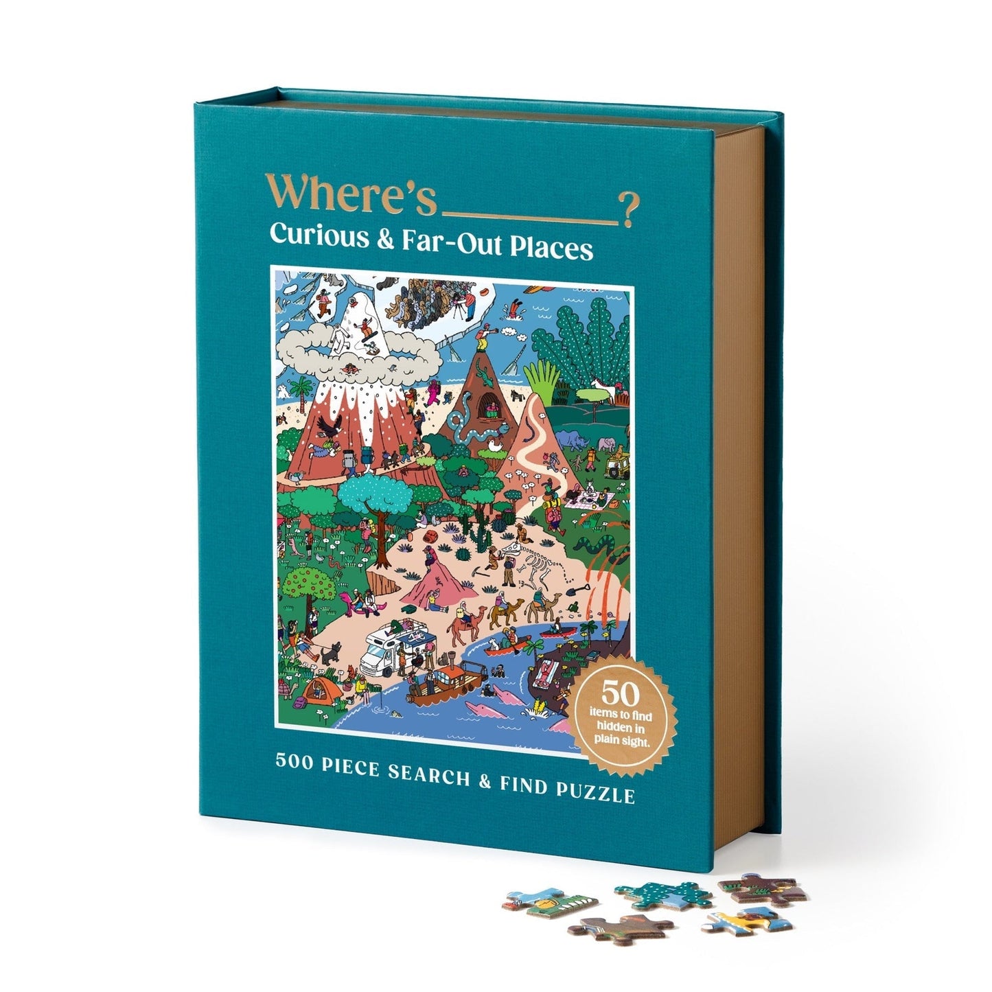 Hol van ________? Kíváncsi és távoli helyek Galison 500 darabos kirakó puzzle (GA - 9780735382275) - puzzlegarden