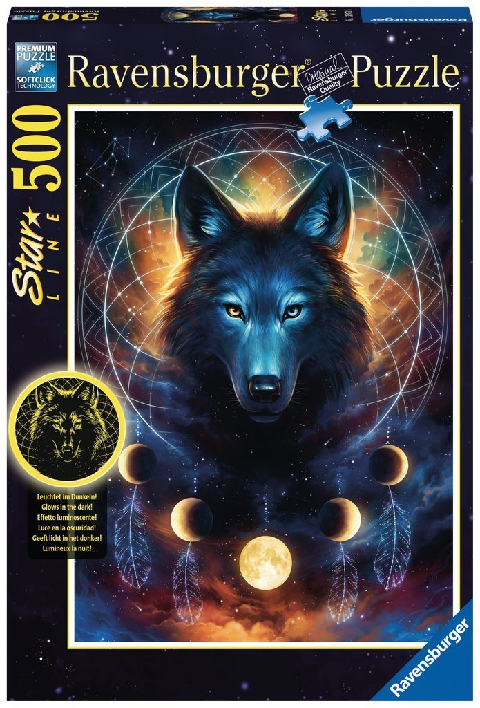 Hold Farkas - sötétben világít Ravensburger 500 darabos kirakó puzzle (RA - 12000442) - puzzlegarden