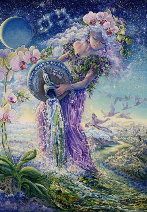 Horoszkóp - Vízöntő Grafika 1000 darabos kirakó puzzle (GR - F - 32344) - puzzlegarden