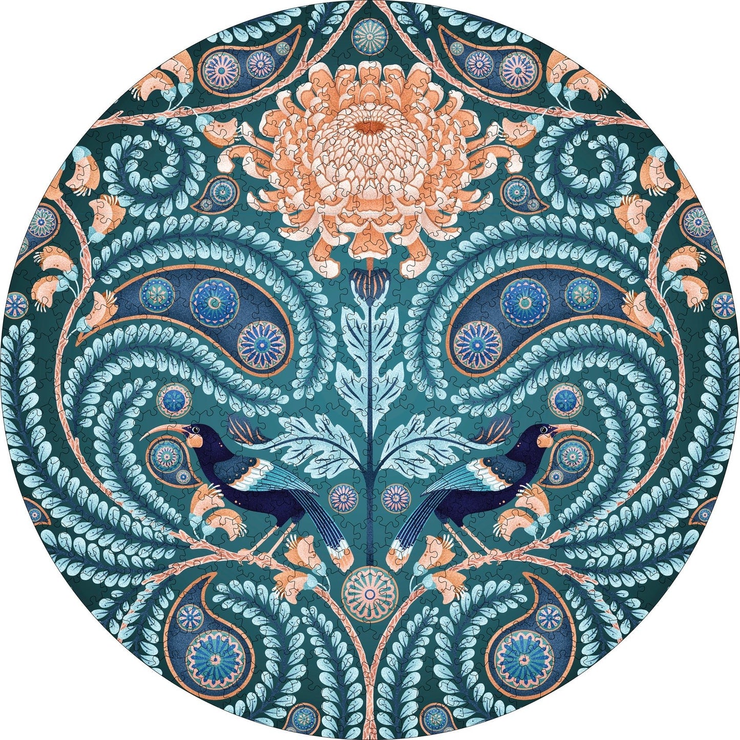 Huia és krizantém Pomegranate 500 darabos kirakó puzzle (POM - JC006) - puzzlegarden