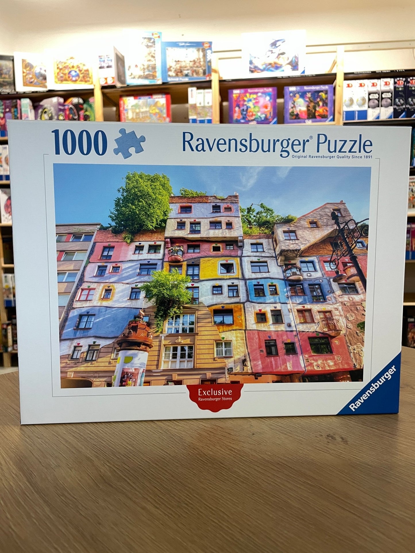 Hundertwasser Ház - Bécs, Ausztria Ravensburger 1000 darabos kirakó puzzle (RA - 90781) - puzzlegarden