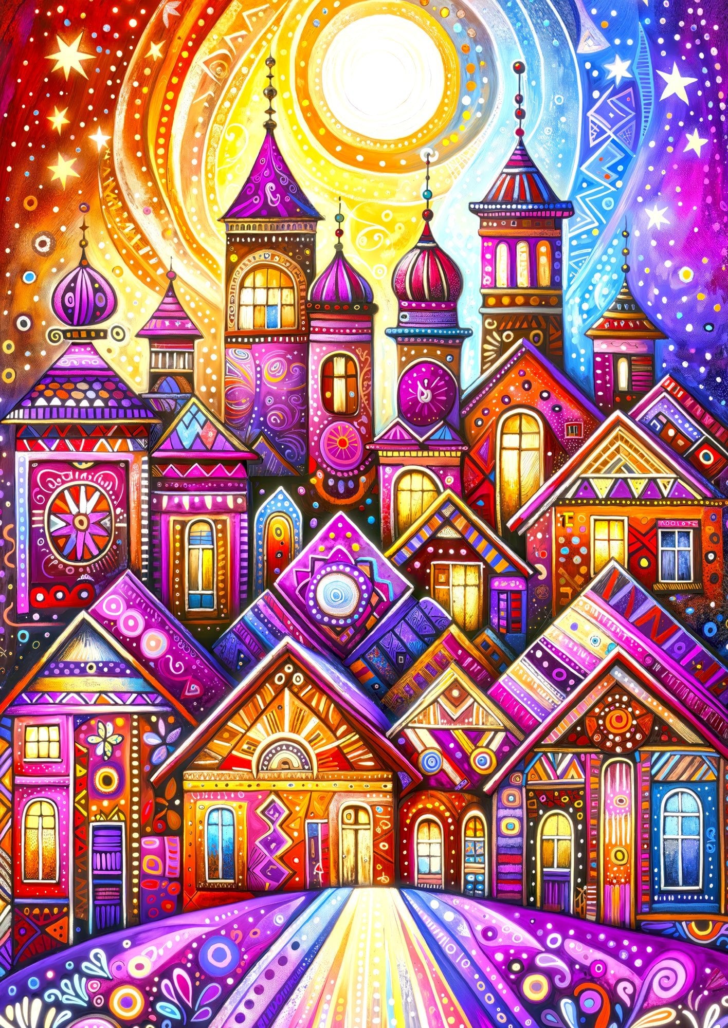 Ibolyaváros Enjoy 1000 darabos kirakó puzzle (EN - 2268) - puzzlegarden