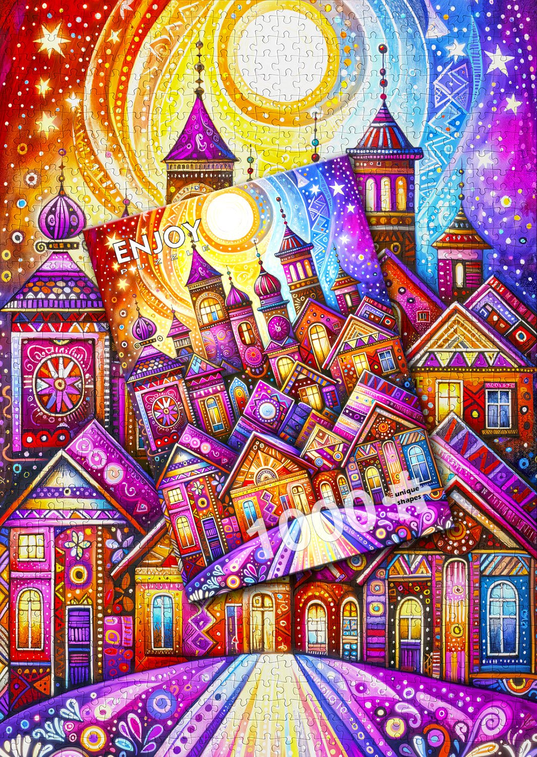 Ibolyaváros Enjoy 1000 darabos kirakó puzzle (EN - 2268) - puzzlegarden