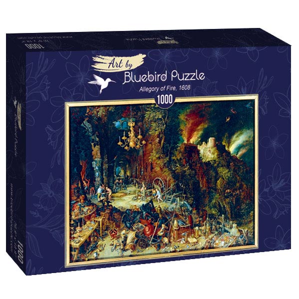 id. Jan Bruegel - A Tűz Allegóriája Bluebird 1000 darabos kirakó puzzle (BB - 60091) - puzzlegarden