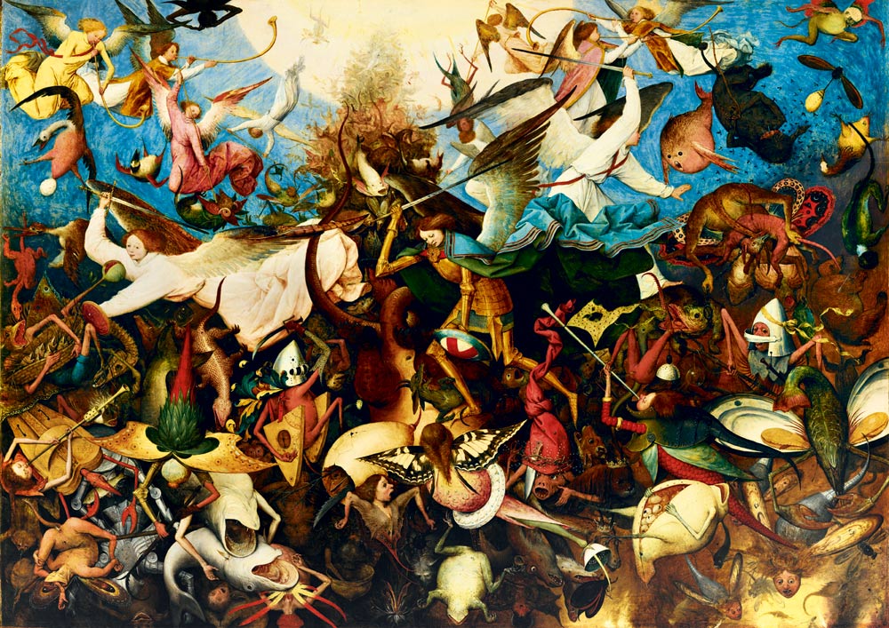 id. Pieter Bruegel - A Lázadó Angyalok Bukása Bluebird 1000 darabos kirakó puzzle (BB - 60032) - puzzlegarden