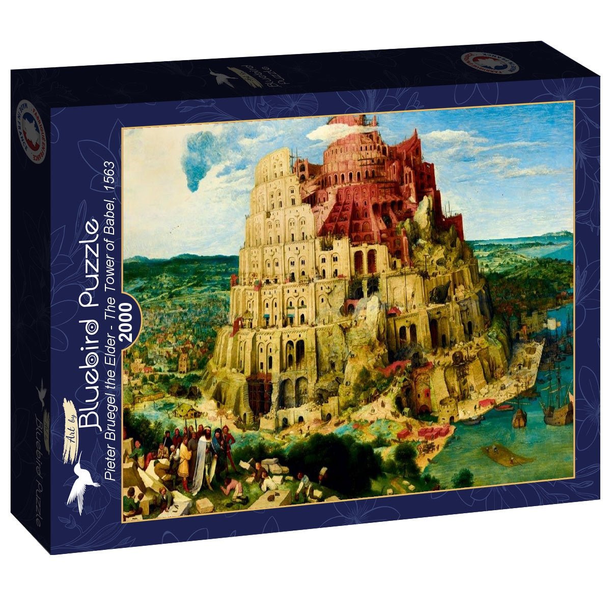 id. Pieter Bruegel - Bábel Tornya Bluebird 2000 darabos kirakó puzzle (BB - F - 60201) - puzzlegarden
