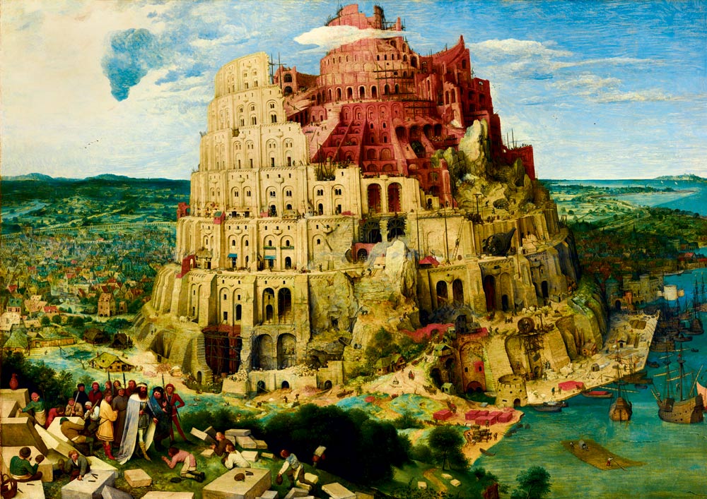 id. Pieter Bruegel - Bábel Tornya Bluebird 2000 darabos kirakó puzzle (BB - F - 60201) - puzzlegarden