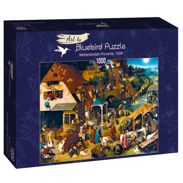 id. Pieter Bruegel - Flamand közmondások Bluebird 1000 darabos kirakó puzzle (BB - 60028) - puzzlegarden
