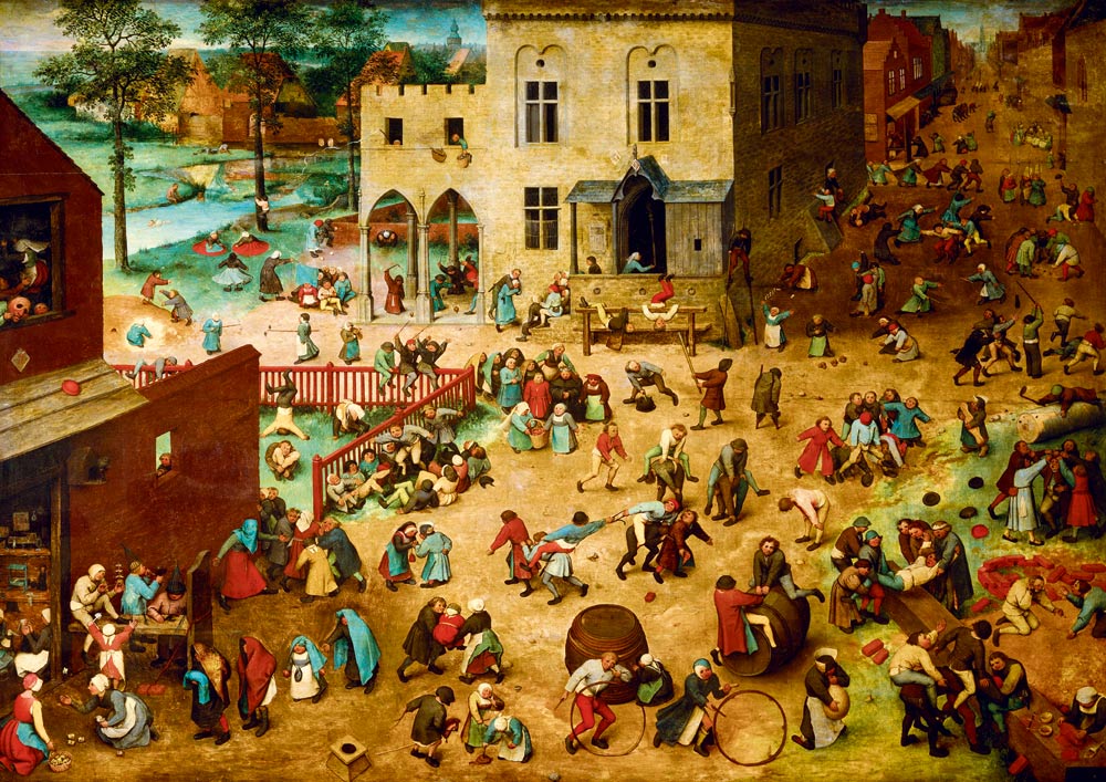 id. Pieter Bruegel - Gyermekjátékok Bluebird 1000 darabos kirakó puzzle (BB - 60034) - puzzlegarden