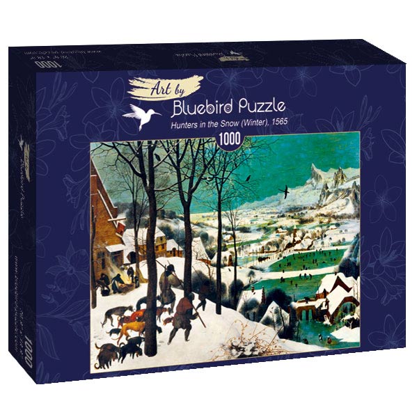 id. Pieter Bruegel - Vadászok a hóban Bluebird 1000 darabos kirakó puzzle (BB - 60029) - puzzlegarden