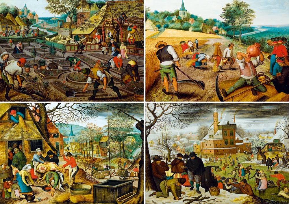 ifj. Pieter Bruegel - A Négy Évszak Bluebird 1000 darabos kirakó puzzle (BB - 60020) - puzzlegarden
