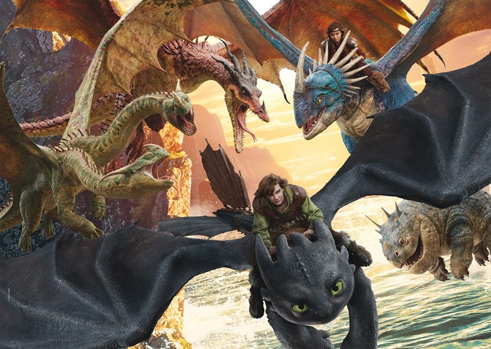 Így neveld a sárkányodat – Támadásra készen Schmidt Spiele 1000 darabos kirakó puzzle (SCH - 58582) - puzzlegarden