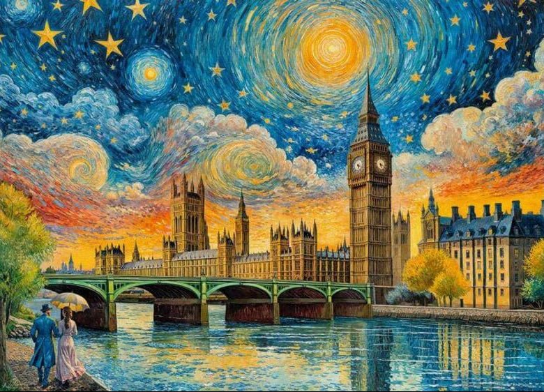 Impresszionista égbolt London felett Cherry Pazzi 1000 darabos kirakó puzzle (CP - 30882) - puzzlegarden