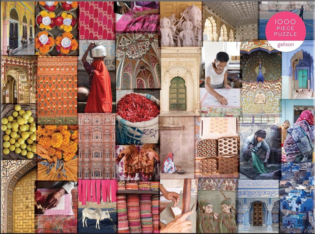 India színei Galison 1000 darabos kirakó puzzle (GA - M012121B1) - puzzlegarden