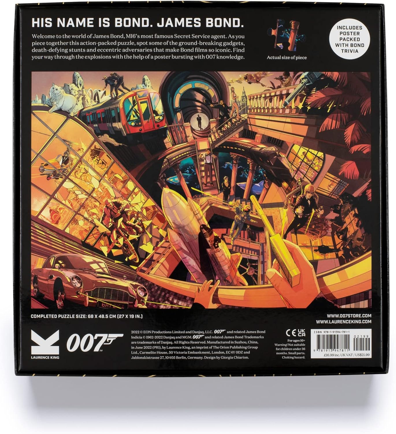 James Bond világa Laurence King 1000 darabos kirakó puzzle (LK - 9781913947811) - puzzlegarden