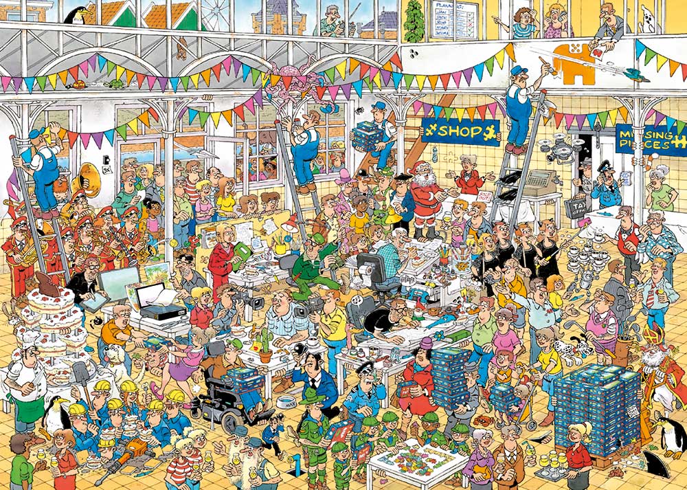 Jan van Haasteren – 10 éves a stúdió Jumbo 1000 darabos kirakó puzzle (JU - 1110100616) - puzzlegarden
