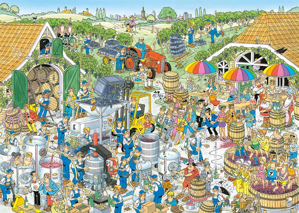 Jan van Haasteren – A borászat Jumbo 1000 darabos kirakó puzzle (JU - 1110100604) - puzzlegarden