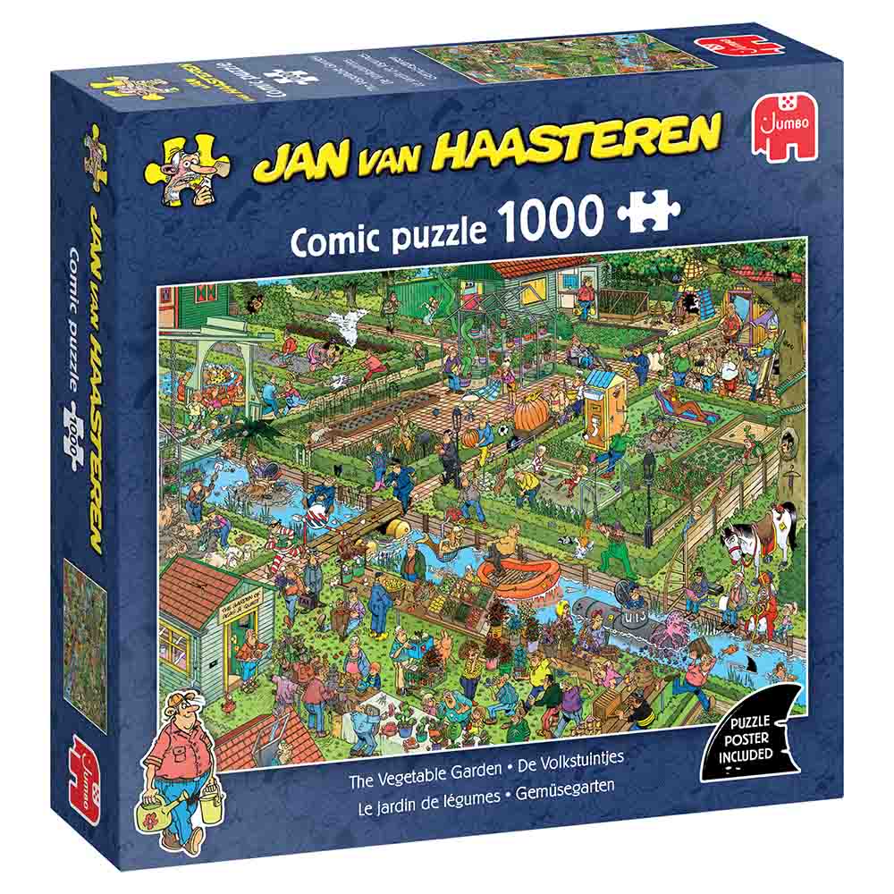 Jan van Haasteren – A veteményeskert Jumbo 1000 darabos kirakó puzzle (JU - 1110100600) - puzzlegarden