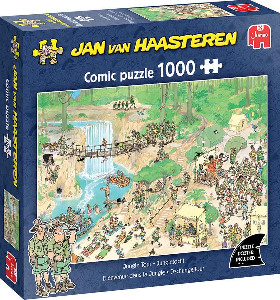 Jan van Haasteren - Dzsungeltúra Jumbo 1000 darabos kirakó puzzle (JU - 1110100622) - puzzlegarden