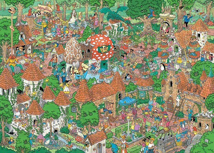 Jan van Haasteren - Fairytale Forest Jumbo 1000 darabos kirakó puzzle (JU - 20045) - puzzlegarden