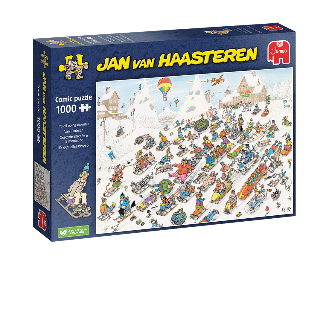 Jan van Haasteren - Lejtmenetben Jumbo 1000 darabos kirakó puzzle (JU - 1110100025) - puzzlegarden