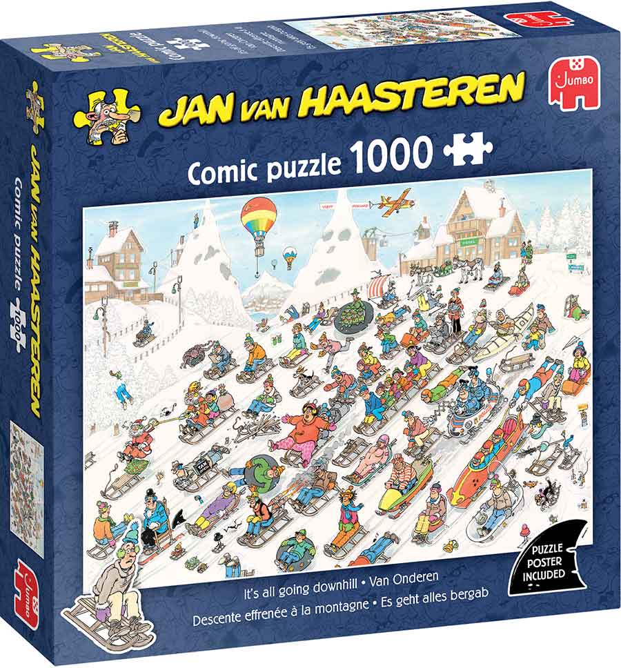 Jan van Haasteren - Lejtmenetben Jumbo 1000 darabos kirakó puzzle (JU - 1110100615) - puzzlegarden