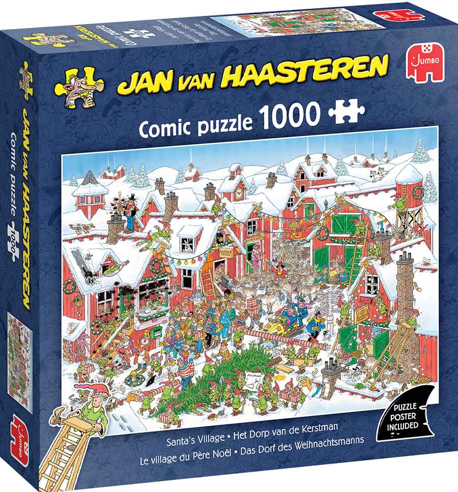 Jan van Haasteren - Mikulásfalva Jumbo 1000 darabos kirakó puzzle (JU - 1110100613) - puzzlegarden