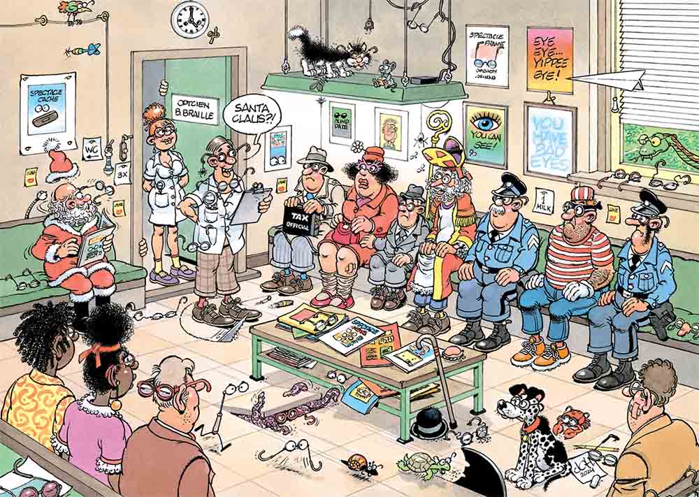 Jan van Haasteren – Nézd a jó oldalát! Jumbo 500 darabos kirakó puzzle (JU - 1110100526) - puzzlegarden