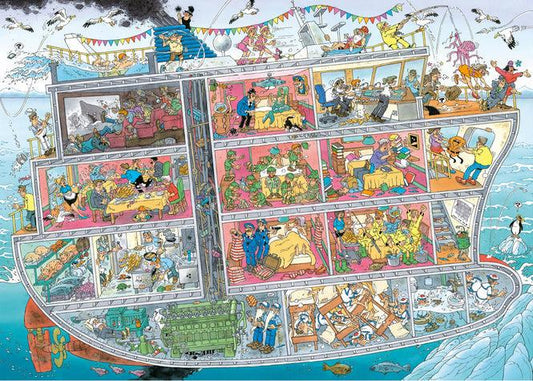Jan van Haasteren - Óceánjáró Jumbo 1000 darabos kirakó puzzle (JU - 20021) - puzzlegarden