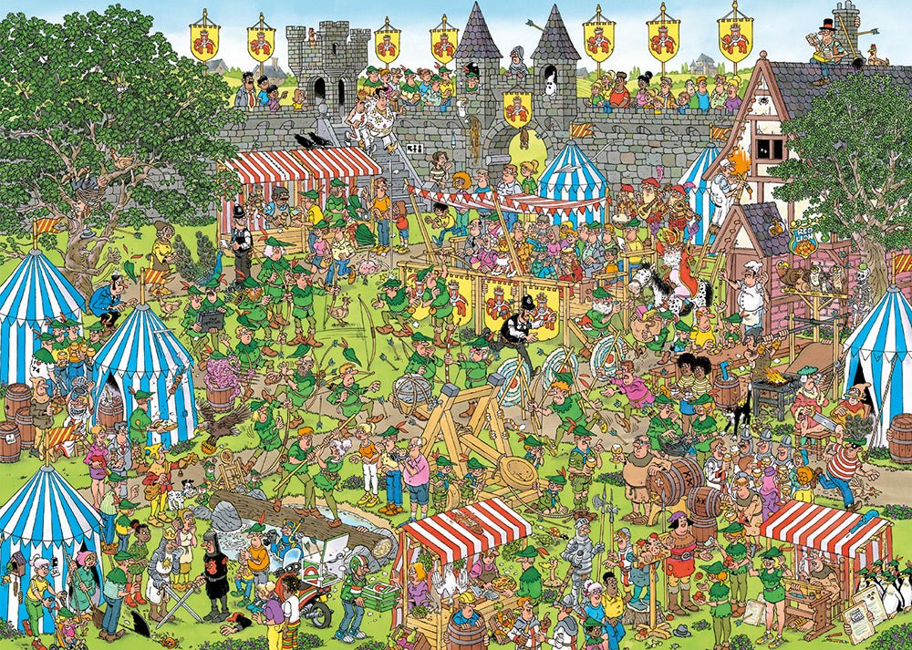 Jan van Haasteren – Robin Hood fesztivál Jumbo 1500 darabos kirakó puzzle (JU - 1110100637) - puzzlegarden