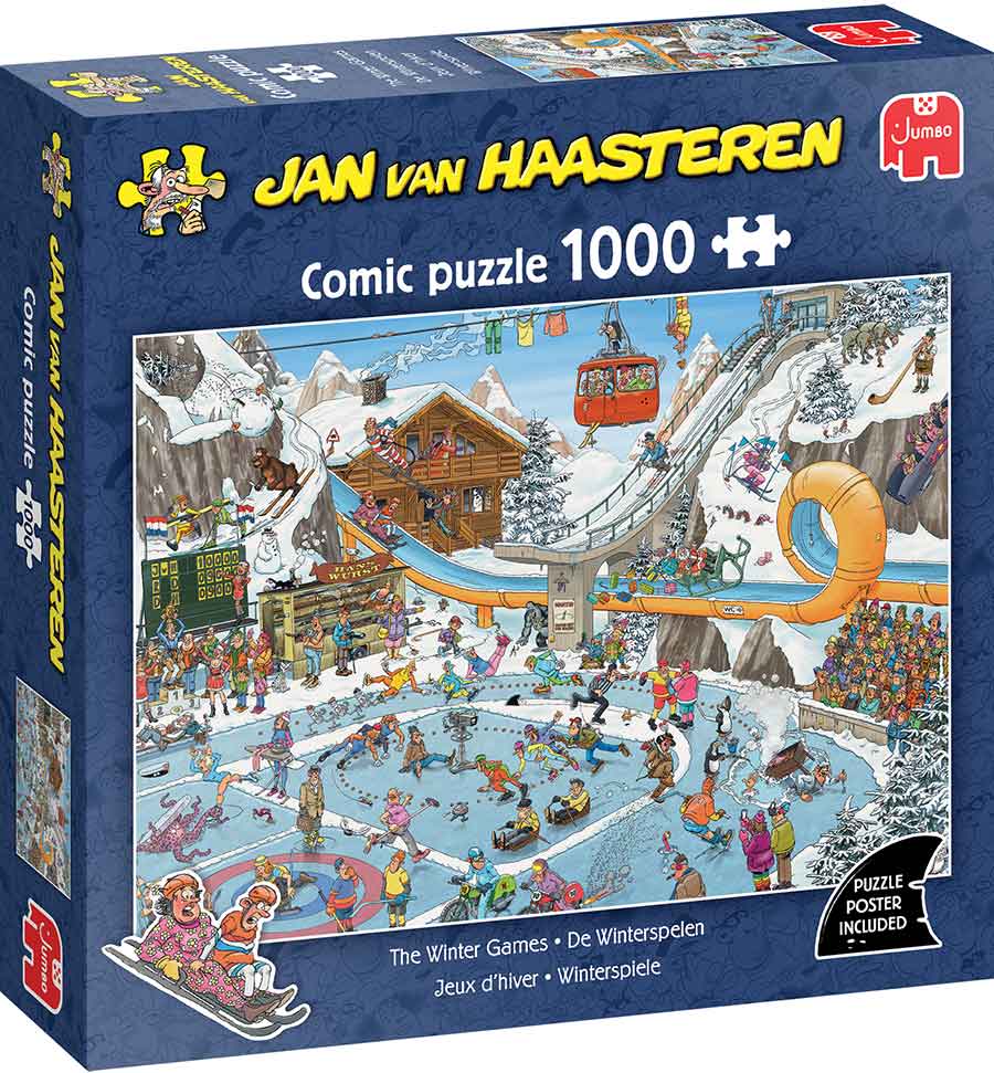Jan van Haasteren – Téli játékok Jumbo 1000 darabos kirakó puzzle (JU - 1110100601) - puzzlegarden