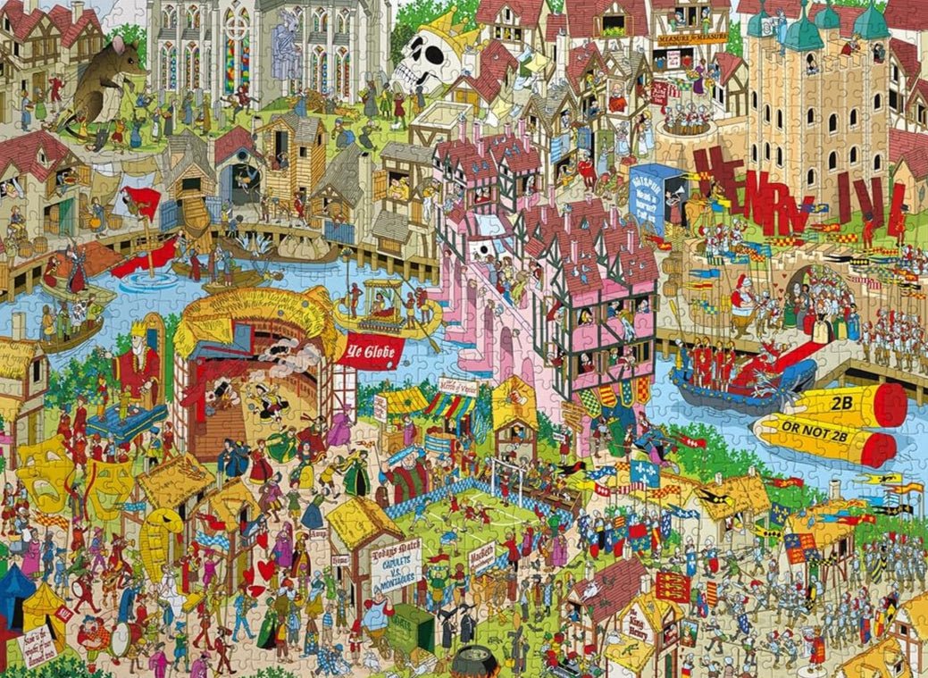 Jokesaws: Shakespeare - kavarodás Gibsons 1000 darabos kirakó puzzle (G - G7157) - puzzlegarden