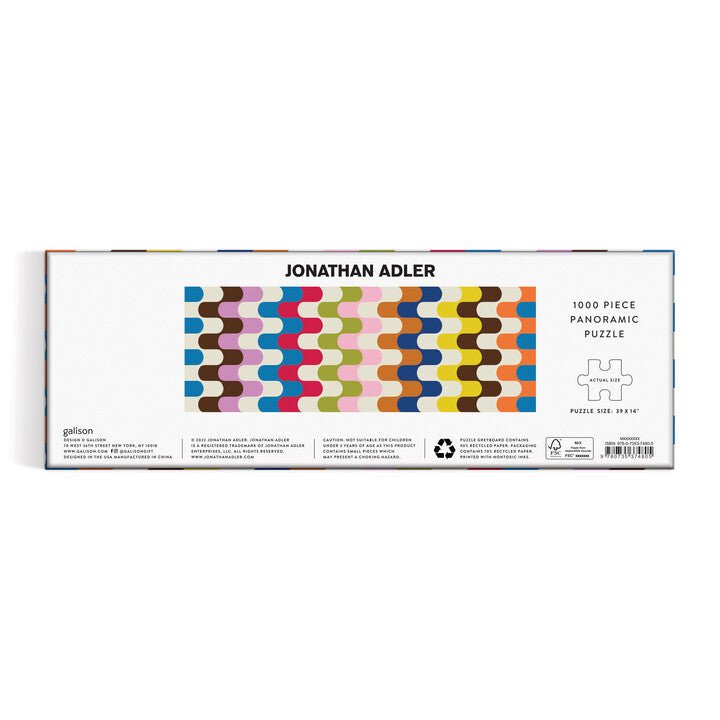 Jonathan Adler - Bargello - panoráma Galison 1000 darabos kirakó puzzle (GA - 9780735374805) - puzzlegarden
