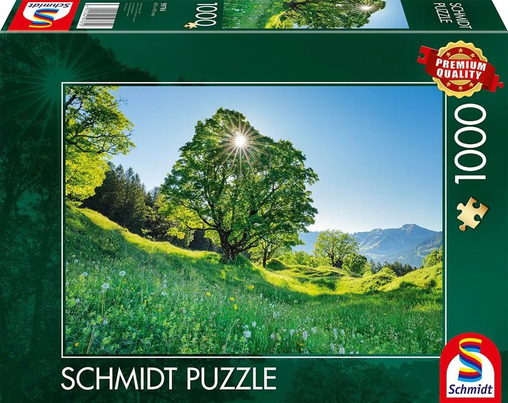 Juharfa a Napsütésben - St. Gallen, Svájc Schmidt Spiele 1000 darabos kirakó puzzle (SCH - 59761) - puzzlegarden