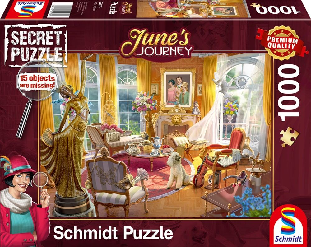 June's Journey - Az Orchidea Villa Szalonja - böngésző puzzle Schmidt Spiele 1000 darabos kirakó puzzle (SCH - 59975) - puzzlegarden