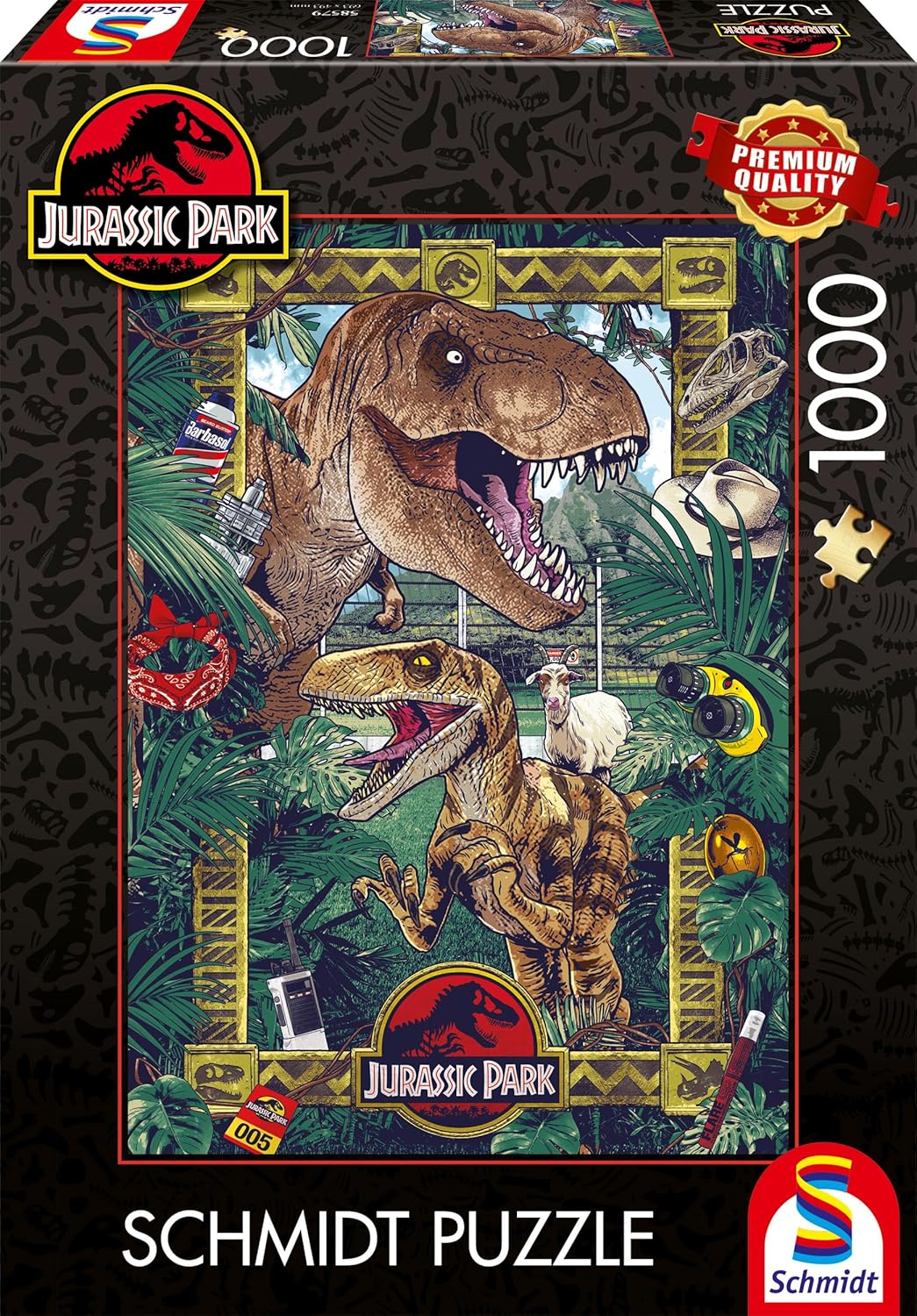Jurassic Park – A dinoszauruszok kora Schmidt Spiele 1000 darabos kirakó puzzle (SCH - 58579) - puzzlegarden