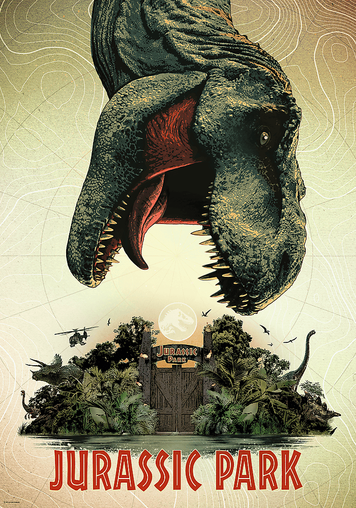 Jurassic Park Trefl 1000 darabos kirakó puzzle (TR - 10883) - puzzlegarden