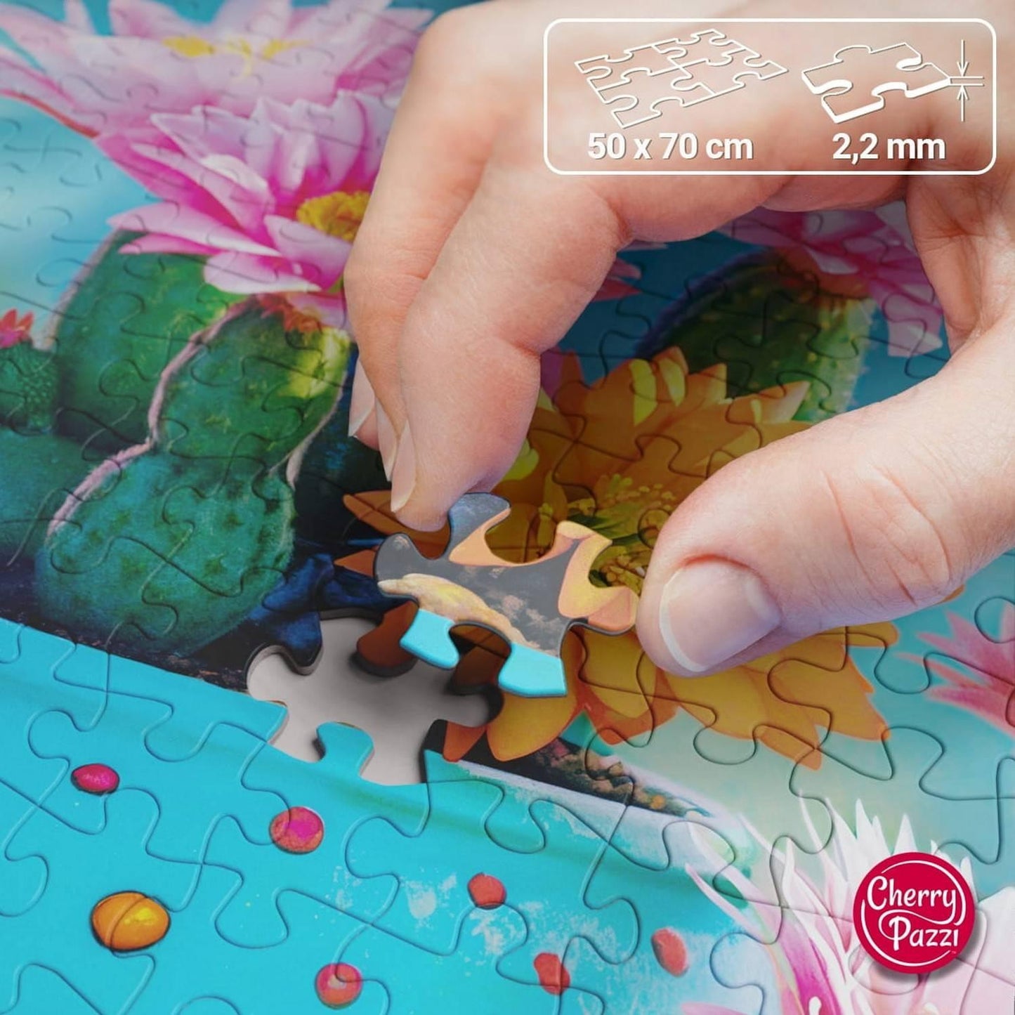 Kaktuszvirág - tűzijáték Cherry Pazzi 1000 darabos kirakó puzzle (CP - 30868) - puzzlegarden