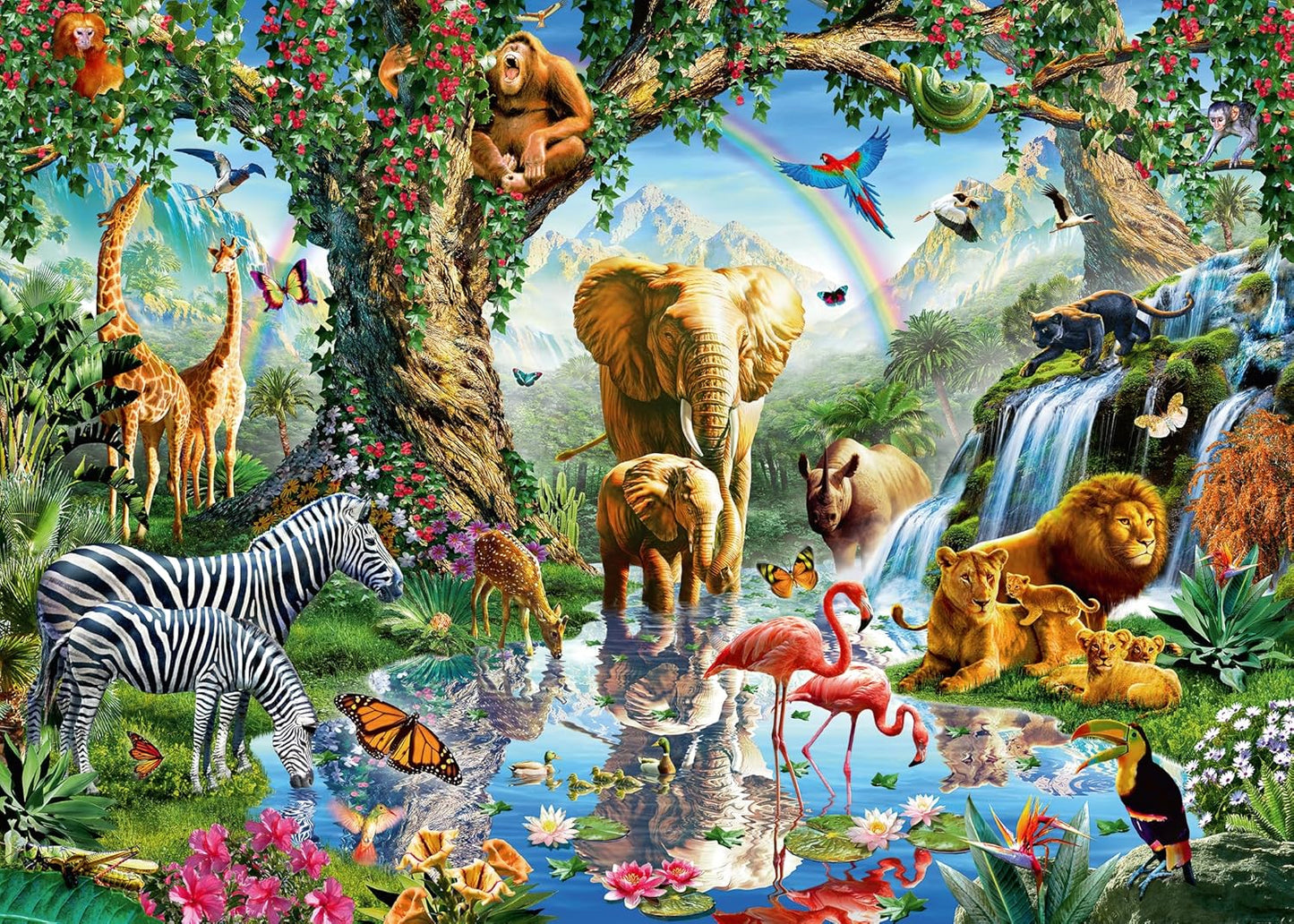 Kalandok a Dzsungelben Ravensburger 1000 darabos kirakó puzzle (RA - 12000682) - puzzlegarden