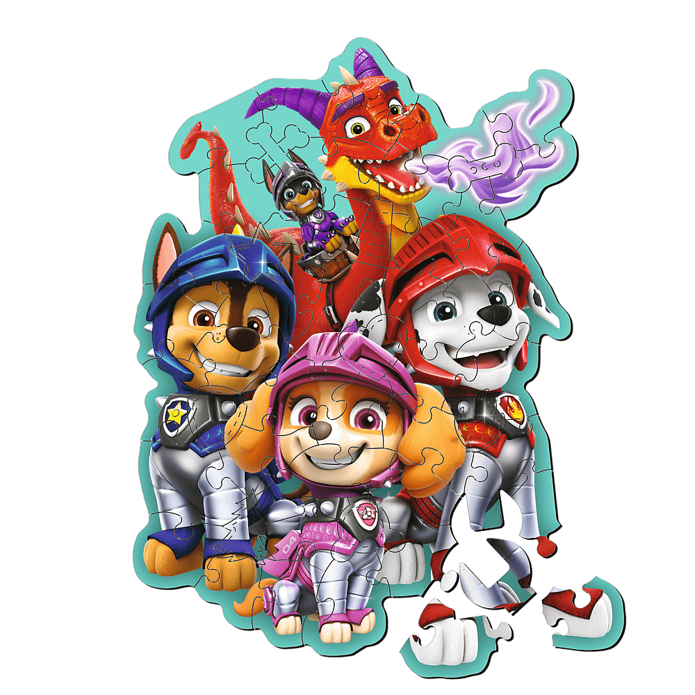 Kalandok a Mancs Őrjárattal - Fa kirakó Trefl Wood Craft 50 darabos kirakó puzzle (TR - 20277) - puzzlegarden