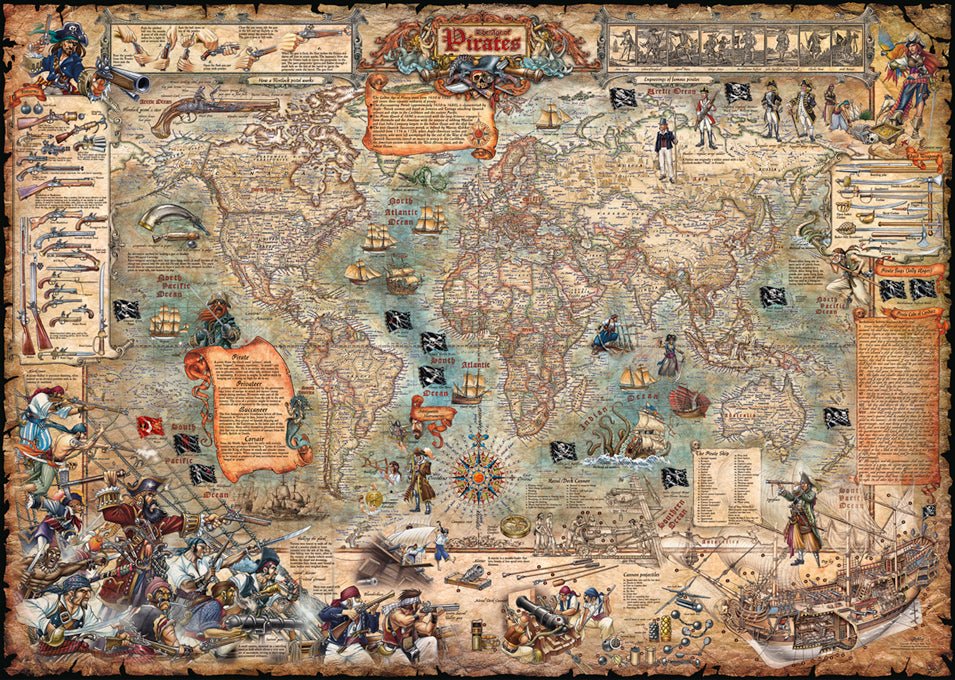 Kalóz Világ HEYE 2000 darabos kirakó puzzle (HE - 29847) - puzzlegarden