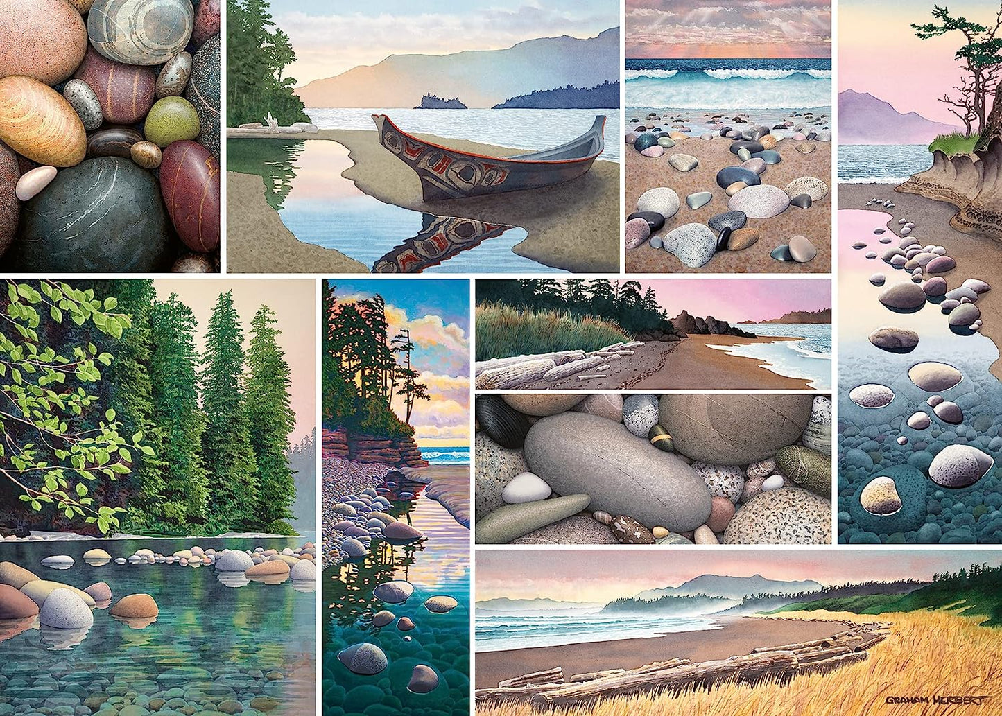 Kanadai Kollekció - Nyugati Parti Nyugalom Ravensburger 1000 darabos kirakó puzzle (RA - 17469) - puzzlegarden