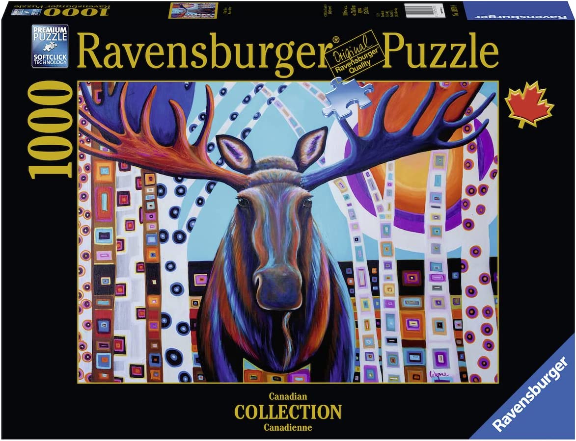 Kanadai Kollekció - Téli Jávorszarvas Ravensburger 1000 darabos kirakó puzzle (RA - 13979) - puzzlegarden