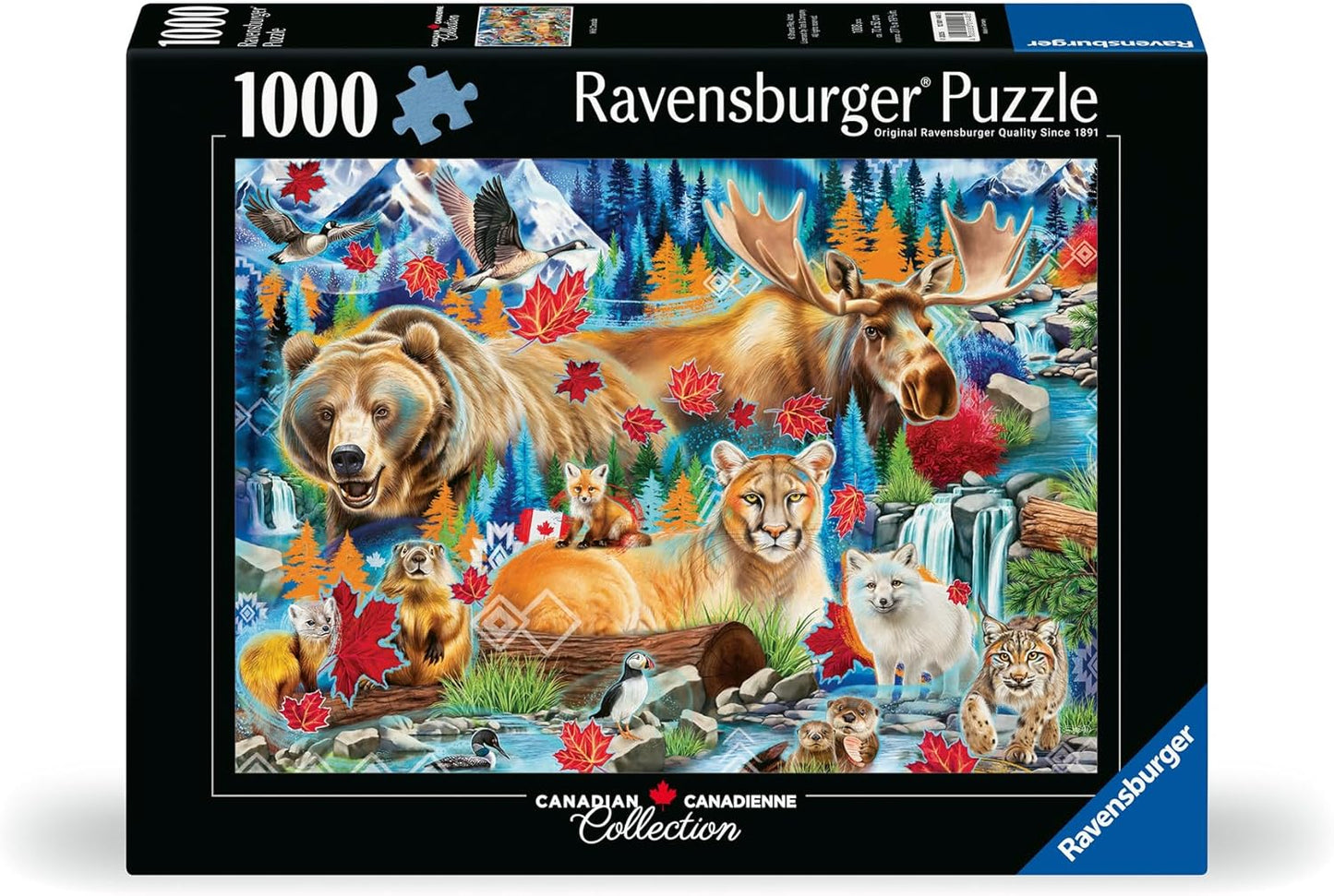Kanadai Kollekció - Vad Kanada Ravensburger 1000 darabos kirakó puzzle (RA - 12001448 4005555014485) - puzzlegarden