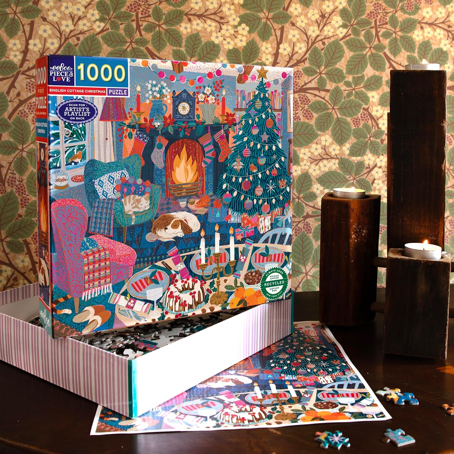 Karácsony az Angol Kunyhóban Eeboo 1000 darabos kirakó puzzle (EB - PZTECC) - puzzlegarden