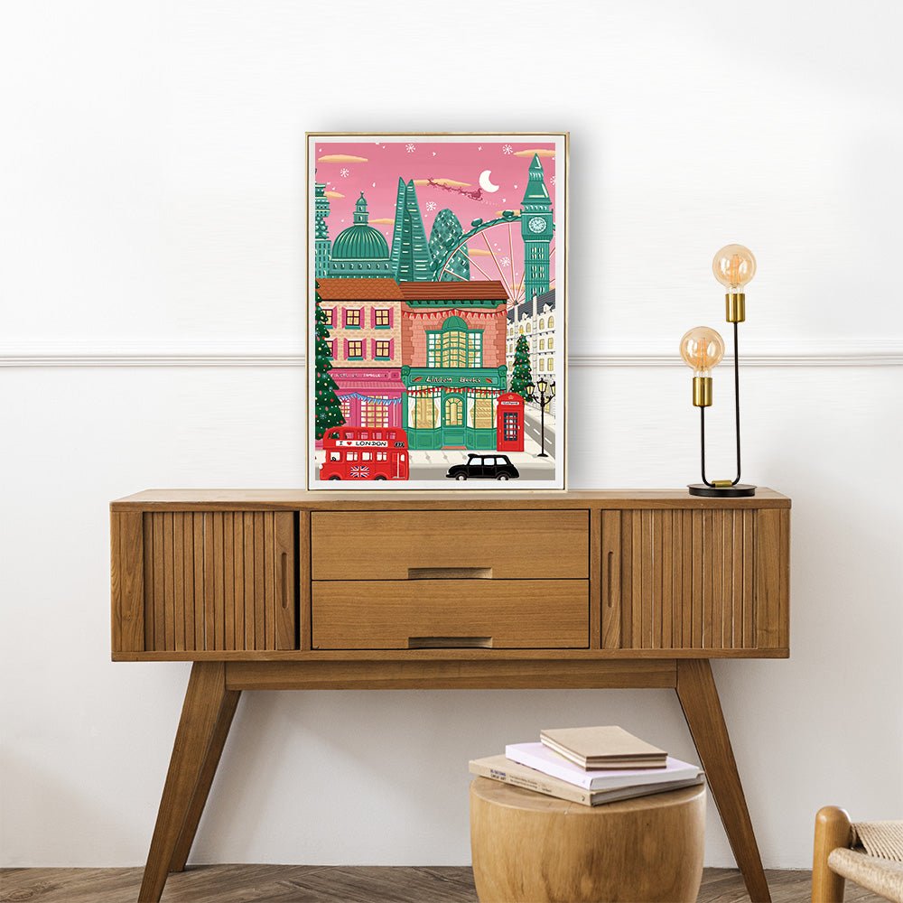 Karácsony Londonban Pieces & Peace 1000 darabos kirakó puzzle (PaP - 0111) - puzzlegarden